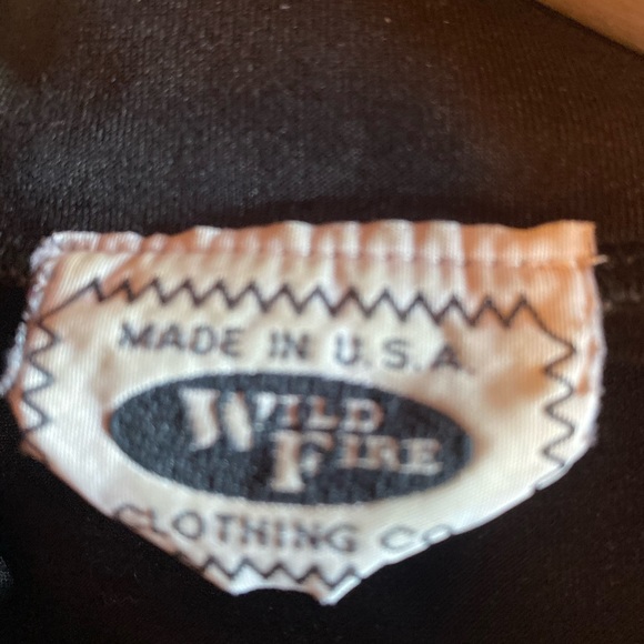 Wild Fire Black collared Pullover Top Women’s Size Large - Picture 2 of 4